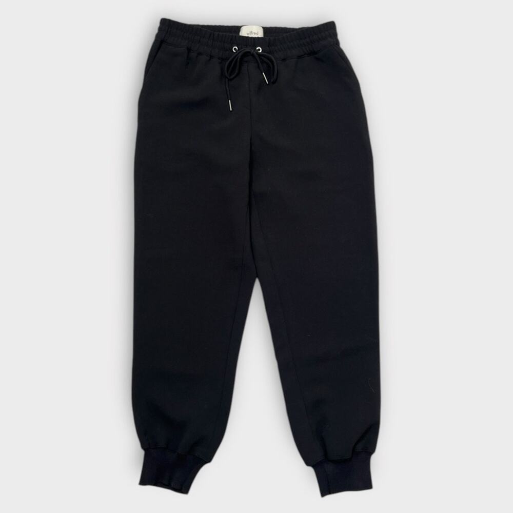 Aritzia Wilfred Buffon Crepe Jogger Pant in Black Size XS